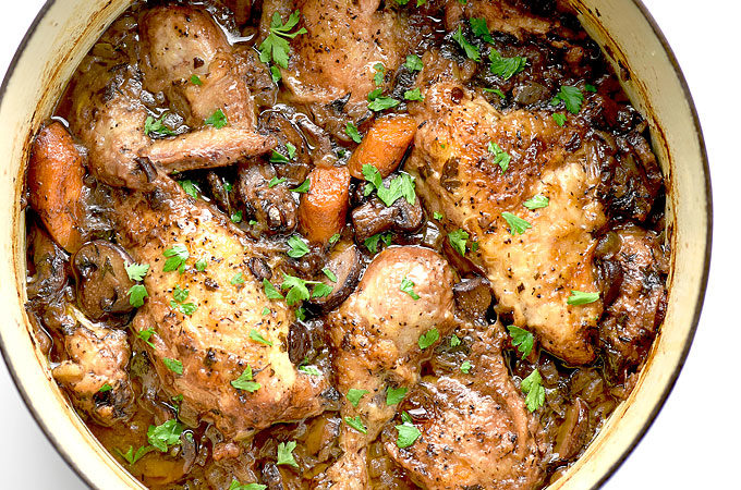 Coq au vin facile
