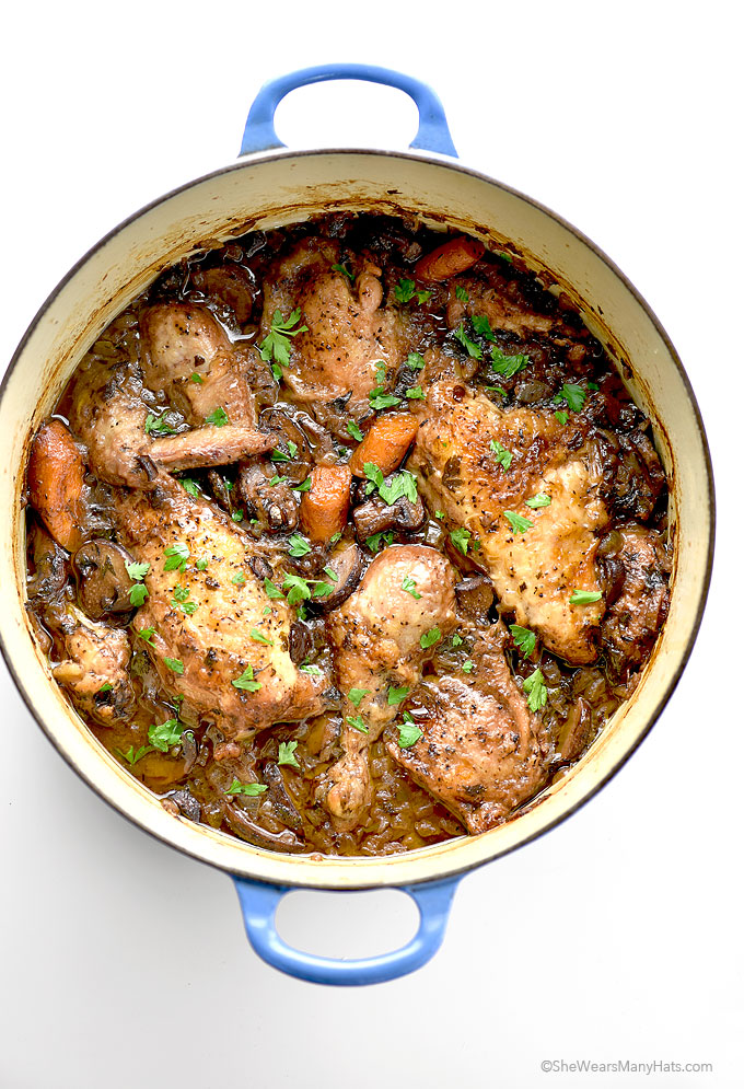 Coq au vin facile
