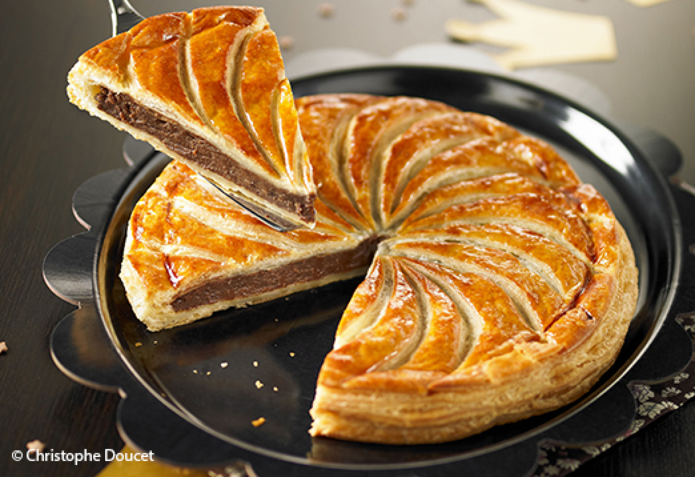 Galette de frangipane au chocolat et au gingembre
